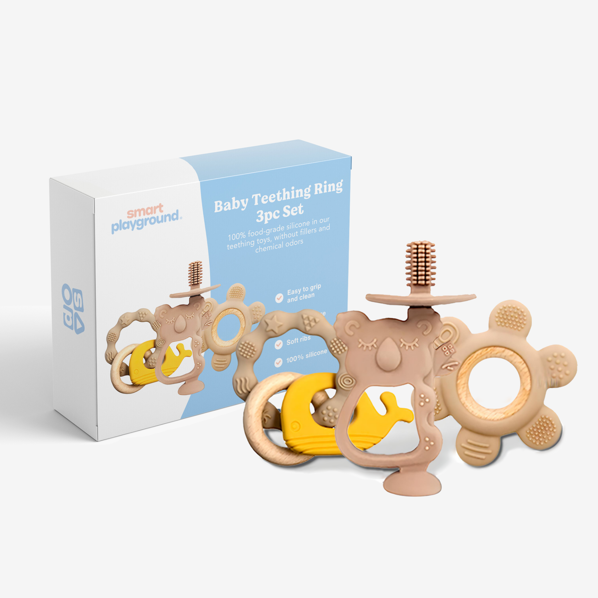 SmartPlayground™ 3in1 Teething-Set - SmartPlayground Int.